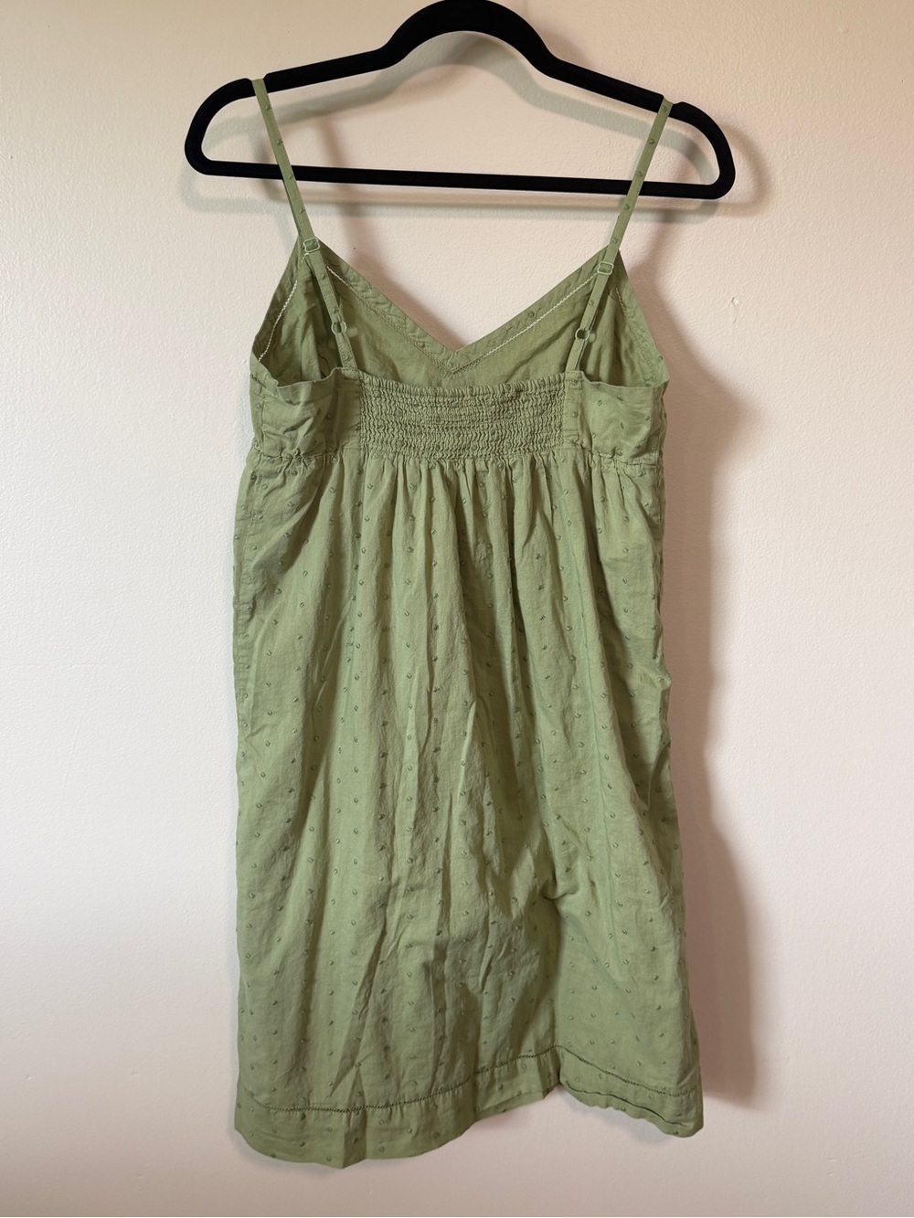 y2k old navy green babydoll vneck spaghetti strap sundress size medium - Picture 2 of 3